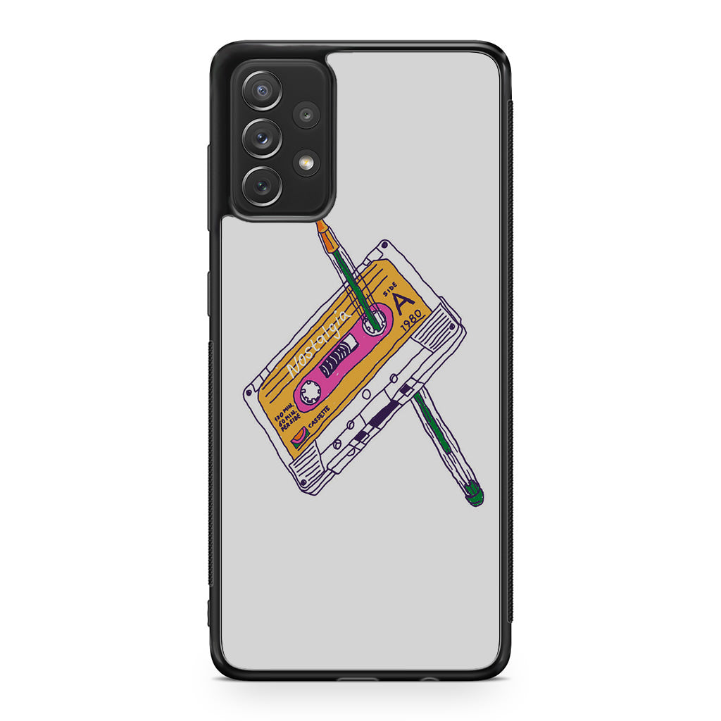 Cassete Tape Old Galaxy A32 / A52 / A72 Case