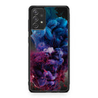 Colorful Dust Art on Black Galaxy A23 5G Case