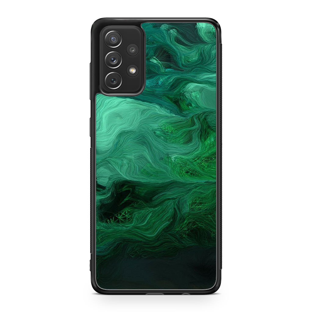 Green Abstract Art Galaxy A23 5G Case