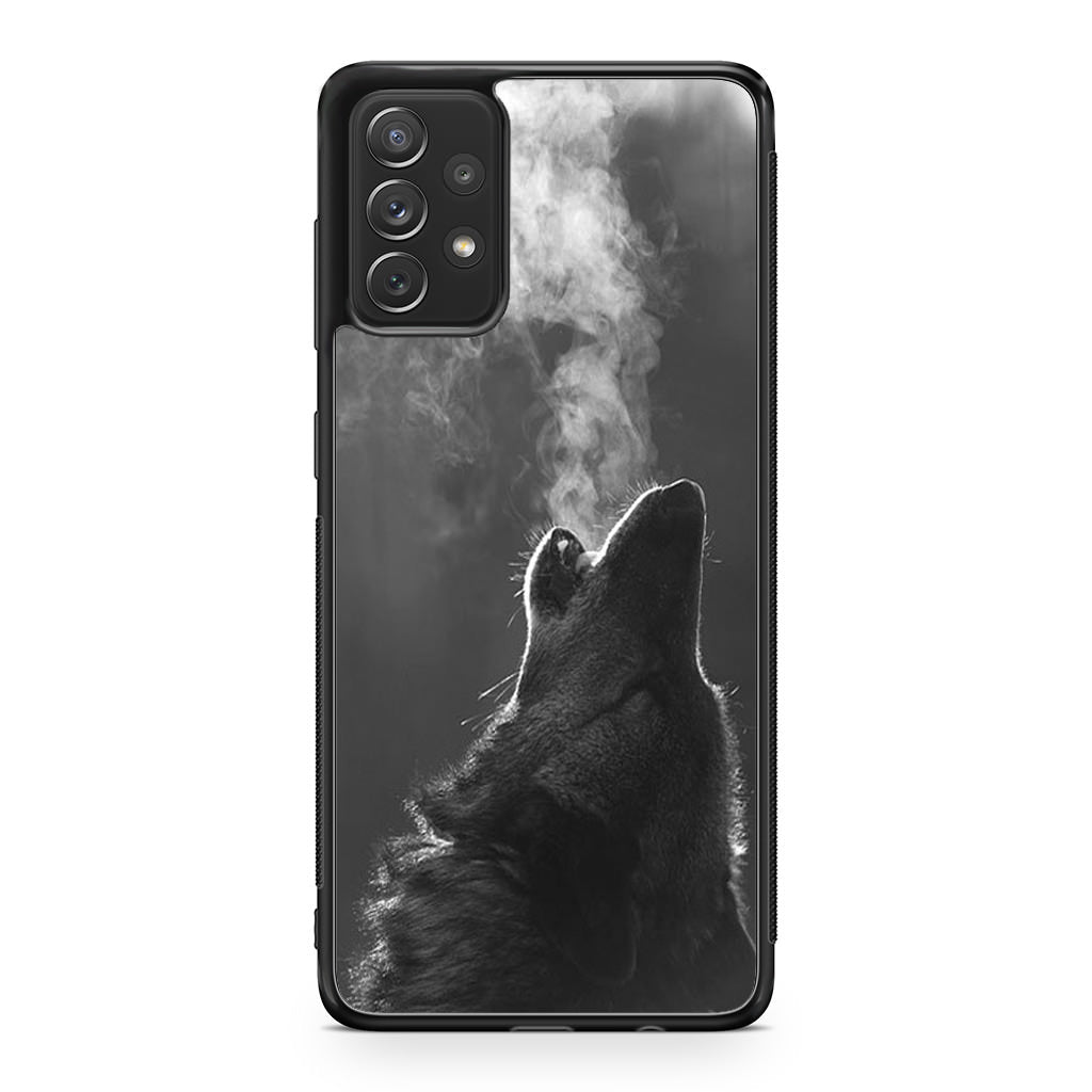 Howling Wolves Black and White Galaxy A23 5G Case