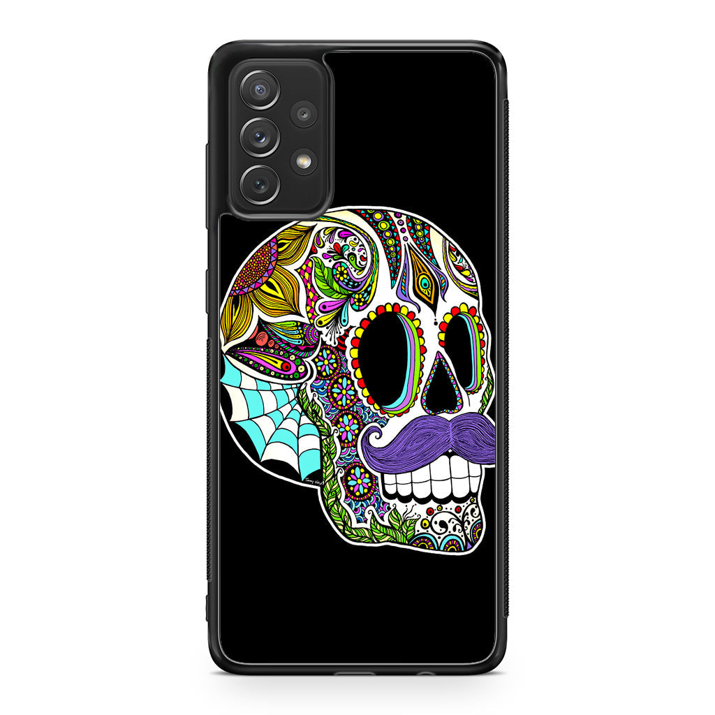 Mustache Sugar Skull Galaxy A23 5G Case