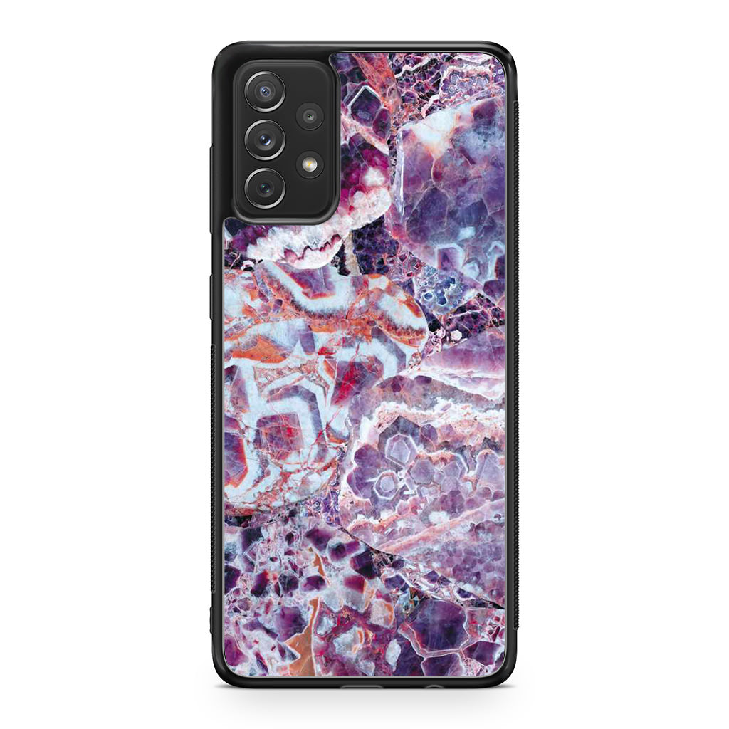 Purple Marble Galaxy A53 5G Case