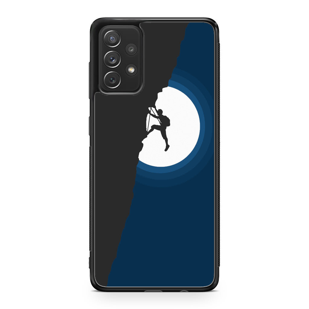 Silhouette of Climbers Galaxy A23 5G Case