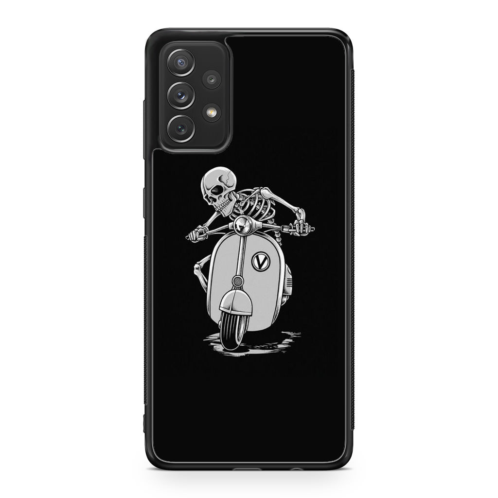 Skeleton Rides Scooter Galaxy A23 5G Case