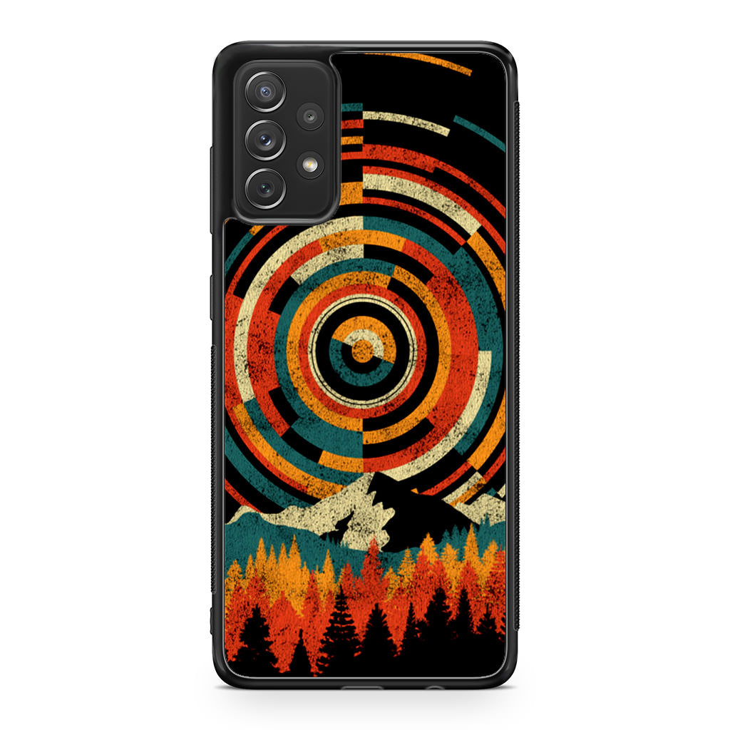 The Geometry Of Sunrise Galaxy A23 5G Case