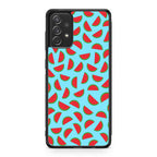 Watermelon Fruit Pattern Blue Galaxy A53 5G Case
