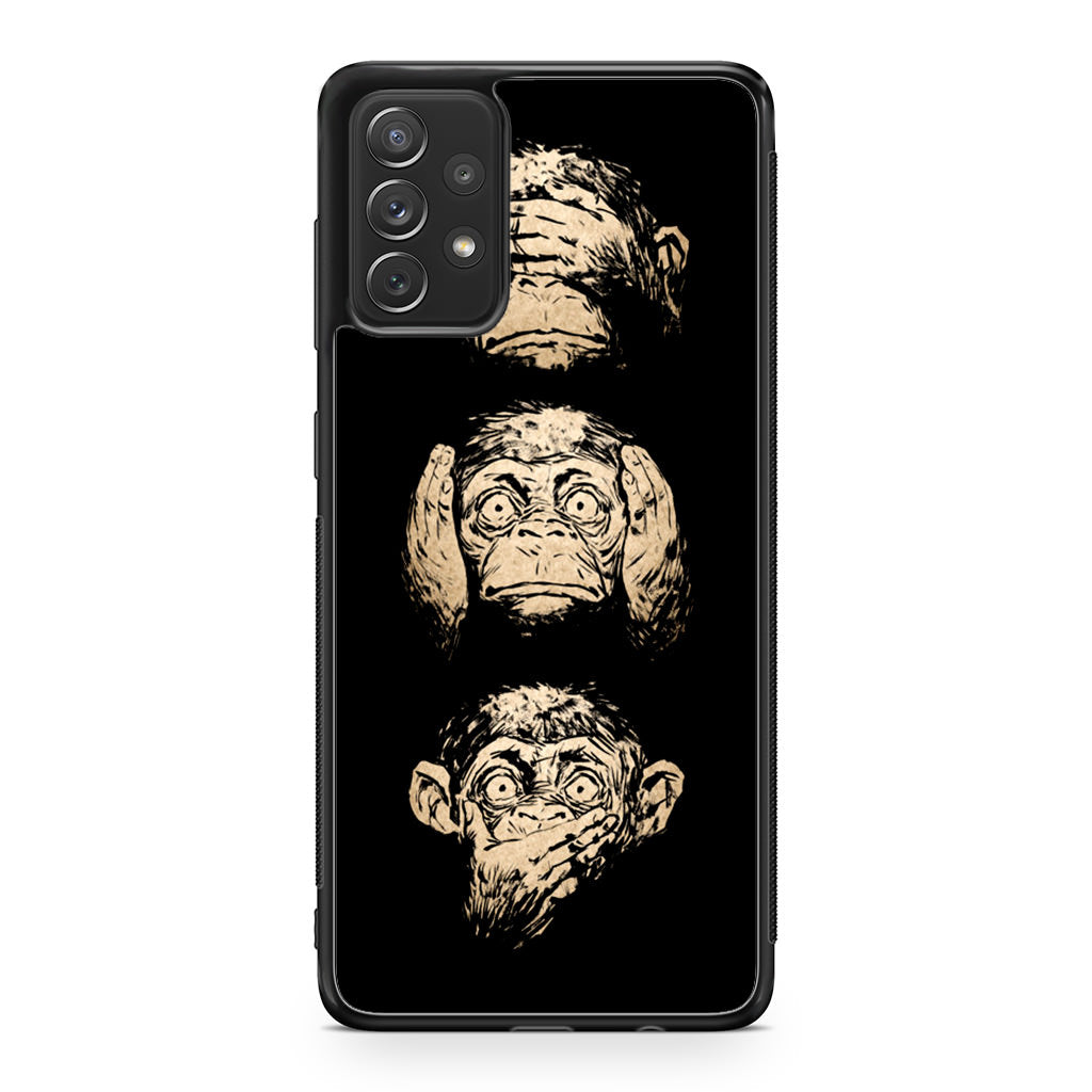 3 Wise Monkey Galaxy A32 / A52 / A72 Case