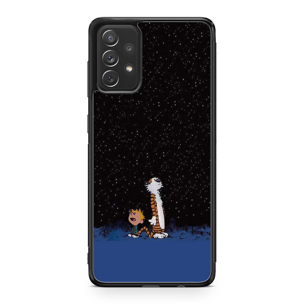 Calvin and Hobbes Space Galaxy A23 5G Case