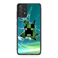 Creeper Glass Broken Green Galaxy A53 5G Case