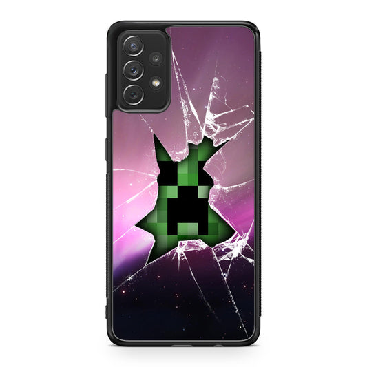 Creeper Glass Broken Violet Galaxy A53 5G Case