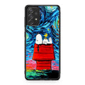 Dog Lying Under Starry Night Van Gogh Galaxy A23 5G Case
