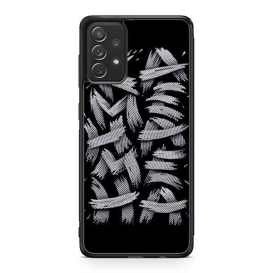 Dragon Ball Kamehameha Font Art Galaxy A53 5G Case