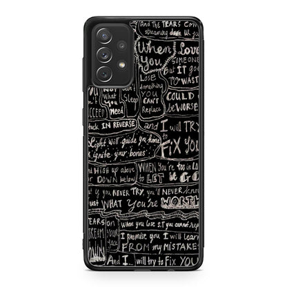 Fix You Lyrics Galaxy A53 5G Case
