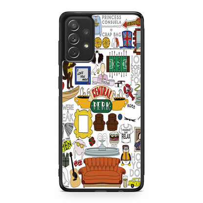 Friends TV Show Central Perk Sticker Galaxy A32 / A52 / A72 Case