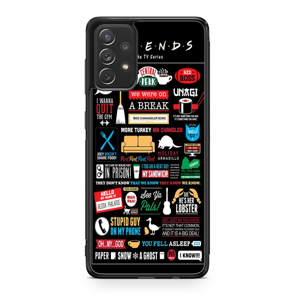 Friends TV Show Quotes Poster Galaxy A53 5G Case