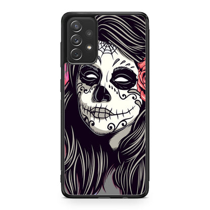 Girl Skull Flower Galaxy A53 5G Case