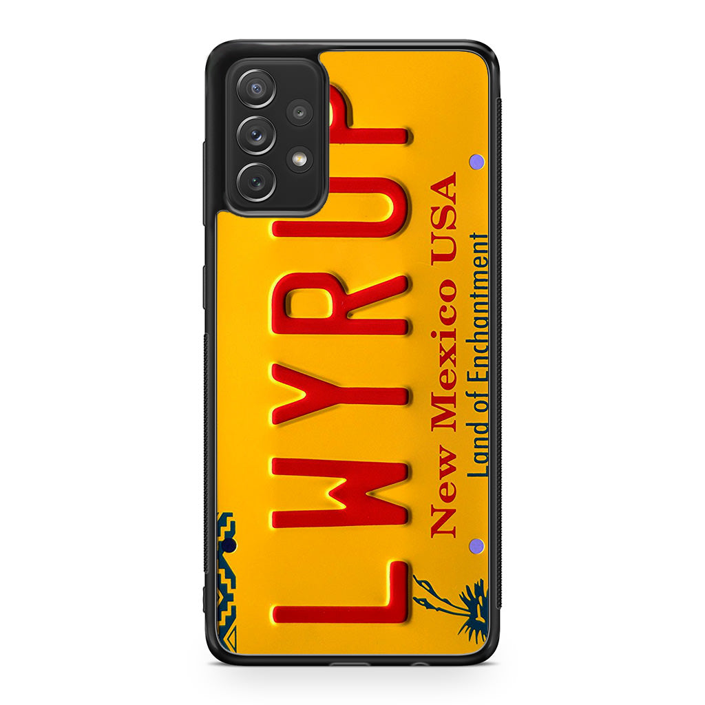 LWYRUP License Plate Galaxy A53 5G Case