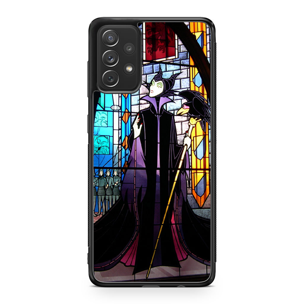 Maleficent Sleeping Beauty Glass Art Galaxy A23 5G Case