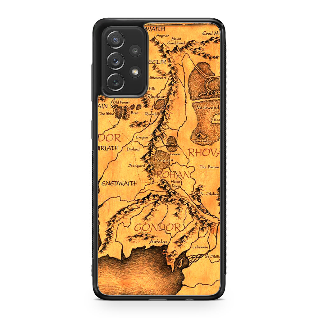 Middle Earth Map Hobbit Galaxy A23 5G Case