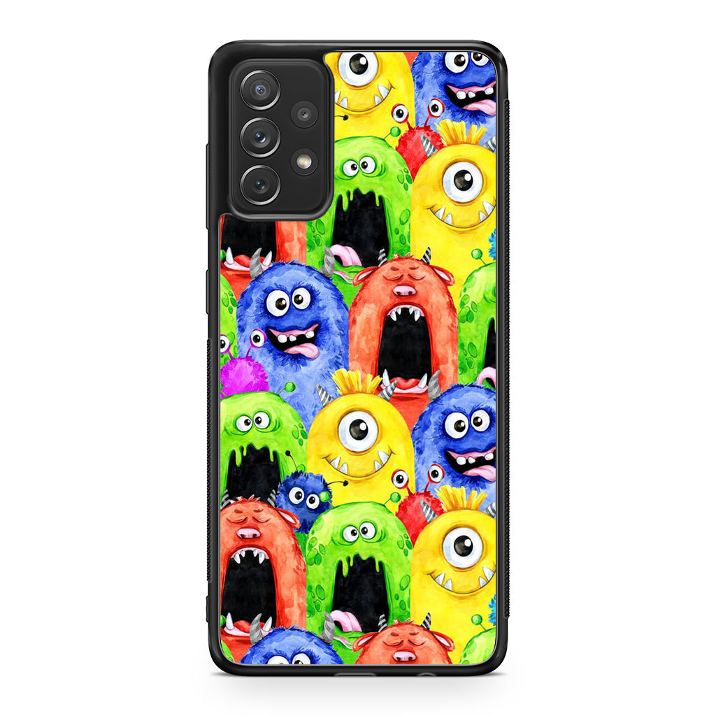 Monster Watercolor Art Galaxy A32 / A52 / A72 Case