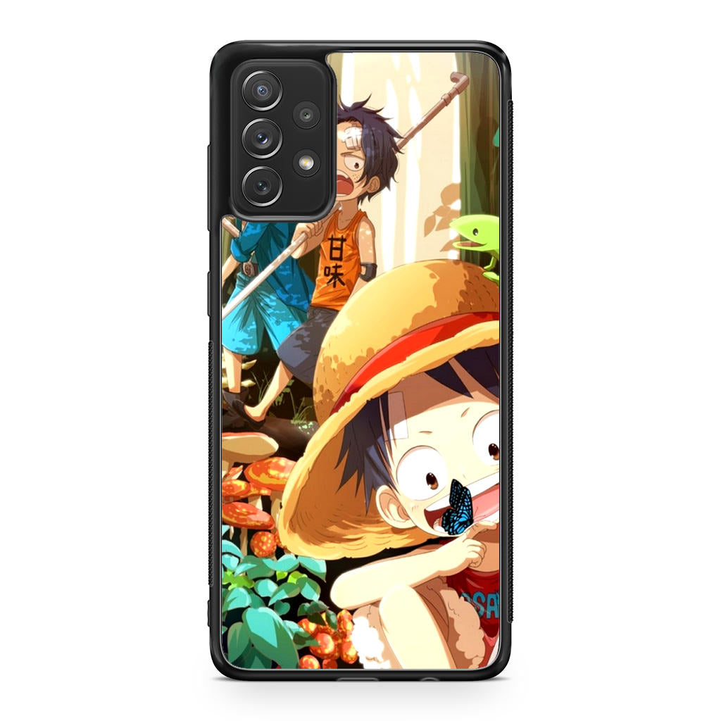 One Piece Little Sabo Ace Luffy Cute Galaxy A53 5G Case