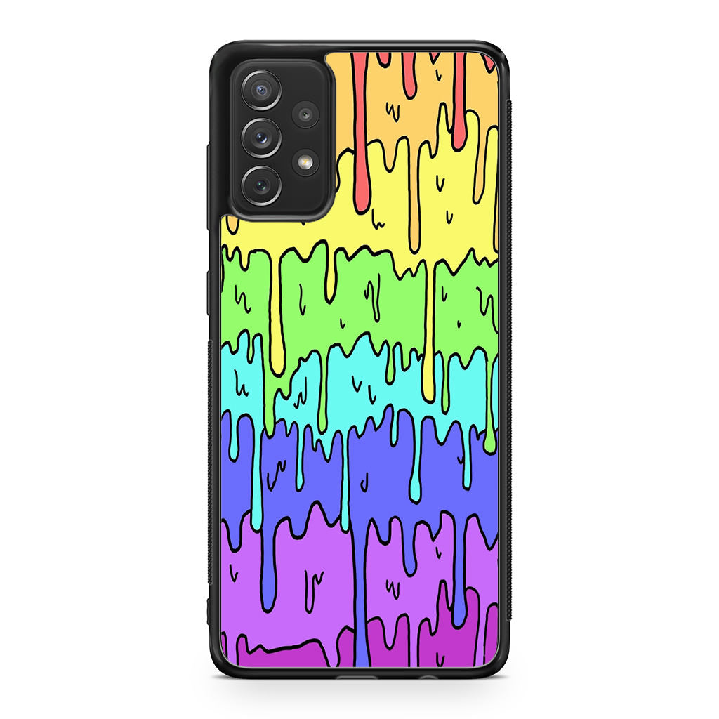 Pastel Kawaii Melting Rainbow Galaxy A53 5G Case