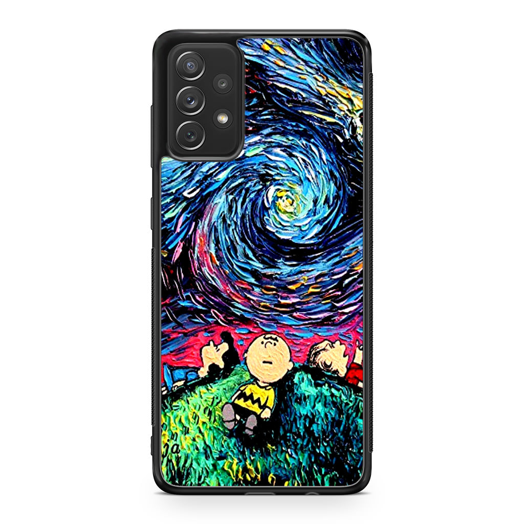 Peanuts At Starry Night Galaxy A32 / A52 / A72 Case