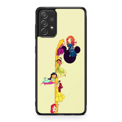 Princesses Climbing Rapunzel's Hair Galaxy A53 5G Case