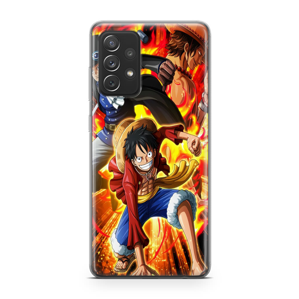 Ace Sabo Luffy Brotherhood Galaxy A53 5G Case