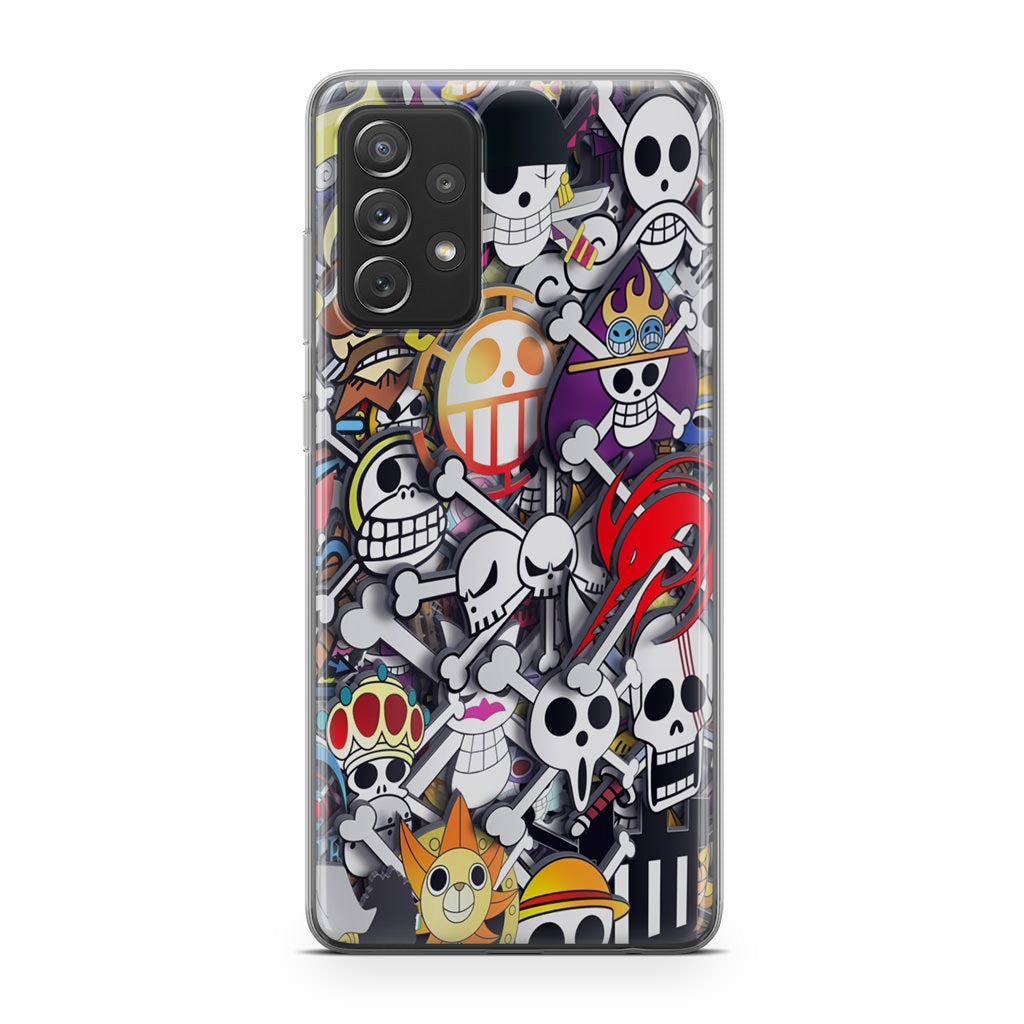 All Pirate Symbols One Piece Galaxy A32 / A52 / A72 Case