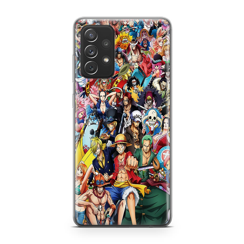 One Piece Characters In New World Galaxy A32 / A52 / A72 Case