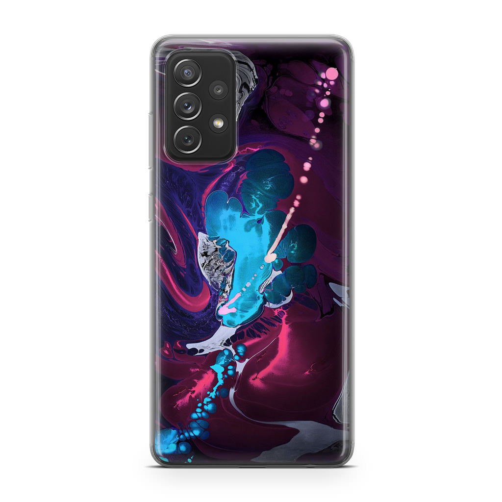 Abstract Purple Blue Art Galaxy A32 / A52 / A72 Case