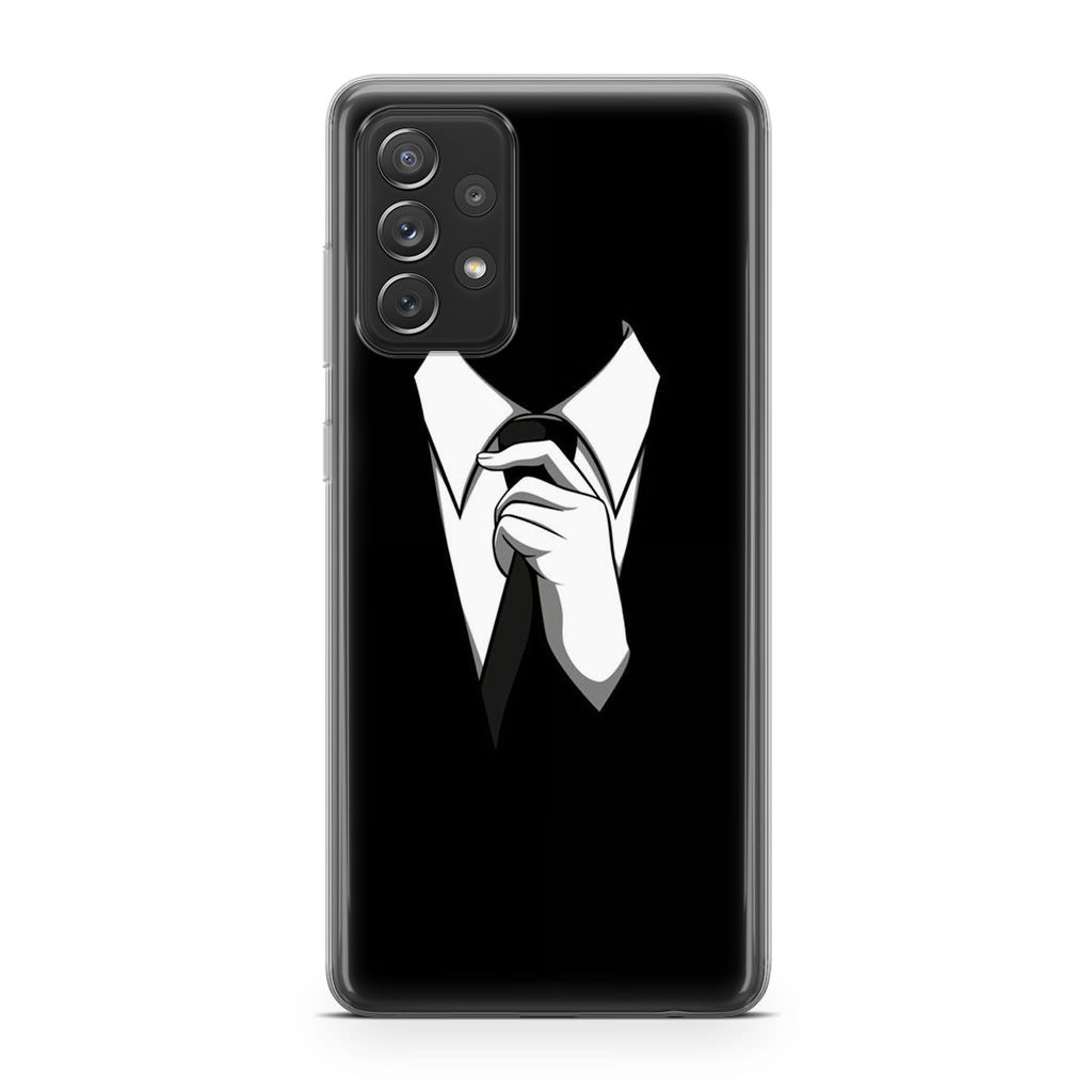 Anonymous Black White Tie Galaxy A23 5G Case