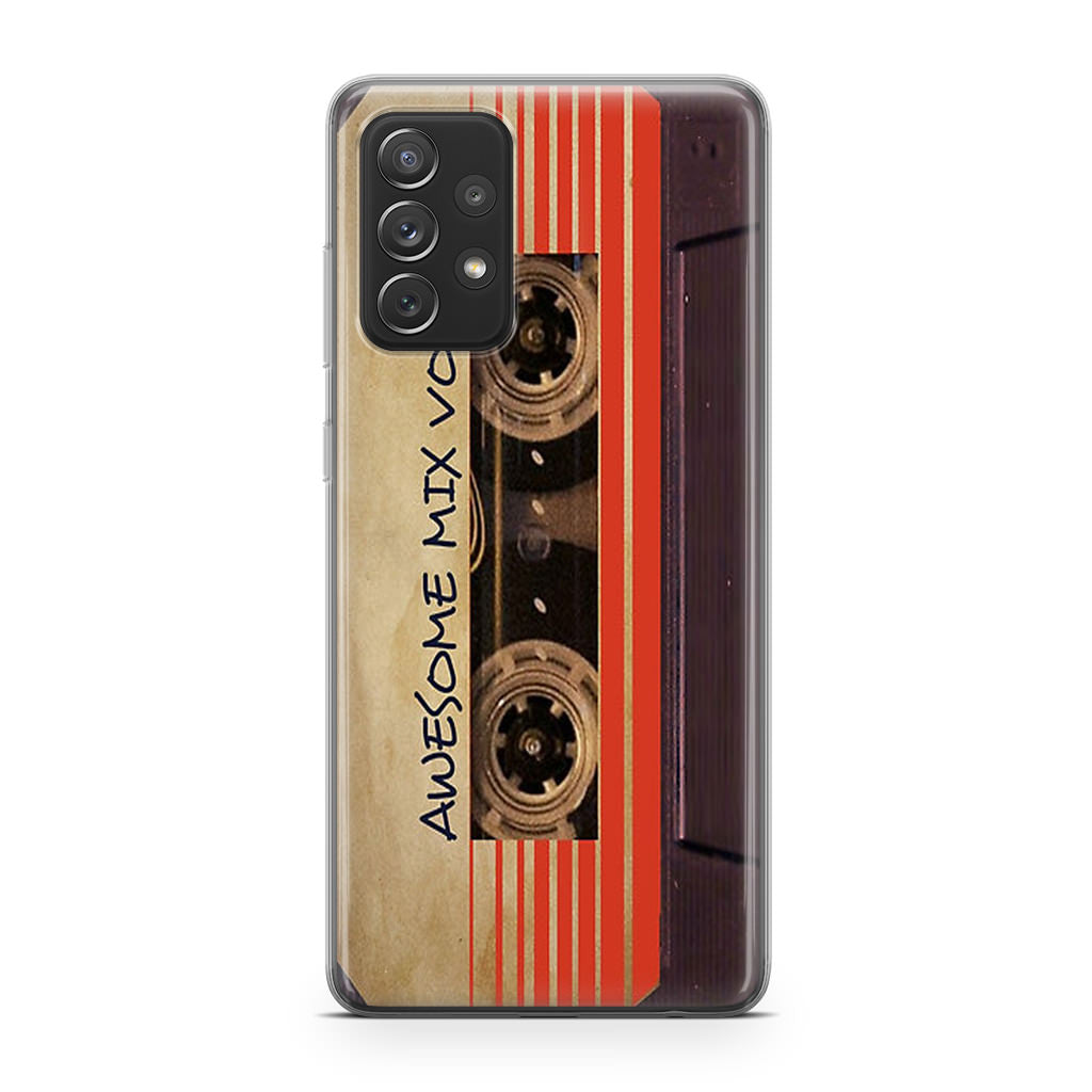 Awesome Mix Vol 1 Cassette Galaxy A32 / A52 / A72 Case