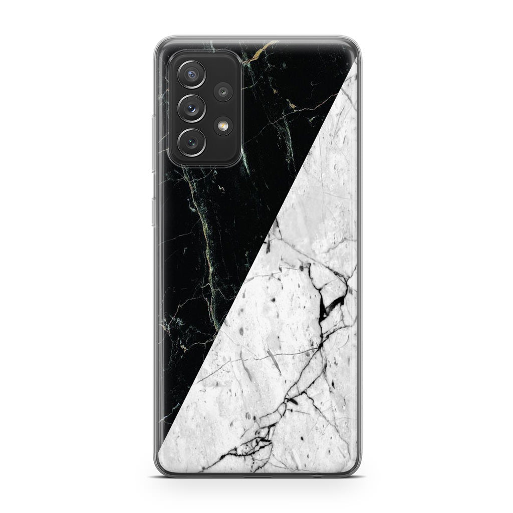 B&W Marble Galaxy A32 / A52 / A72 Case