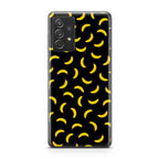 Bananas Fruit Pattern Black Galaxy A32 / A52 / A72 Case