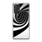 Black and White Twist Galaxy A32 / A52 / A72 Case
