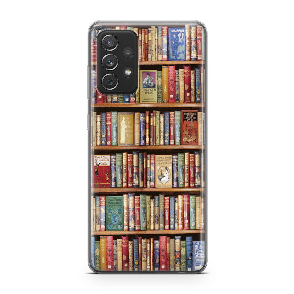 Bookshelf Library Galaxy A32 / A52 / A72 Case