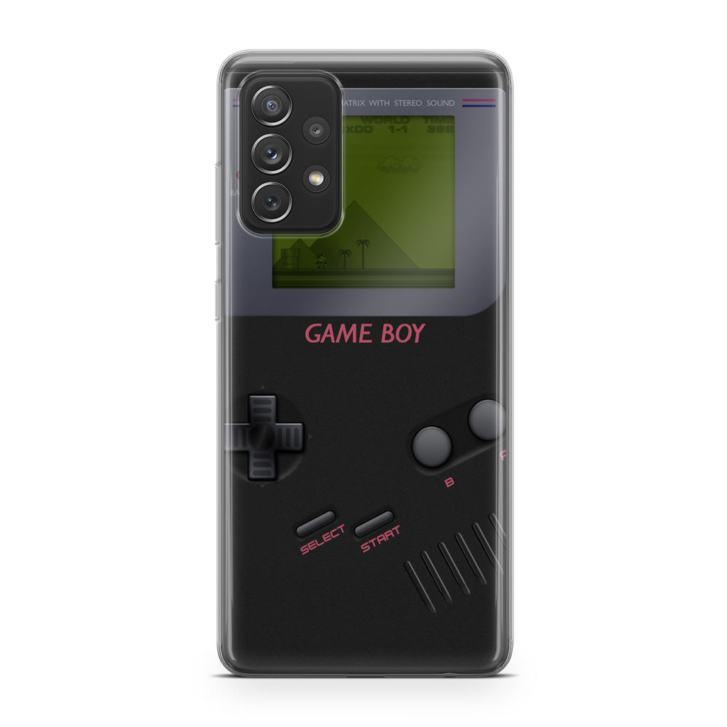 Game Boy Black Model Galaxy A32 / A52 / A72 Case