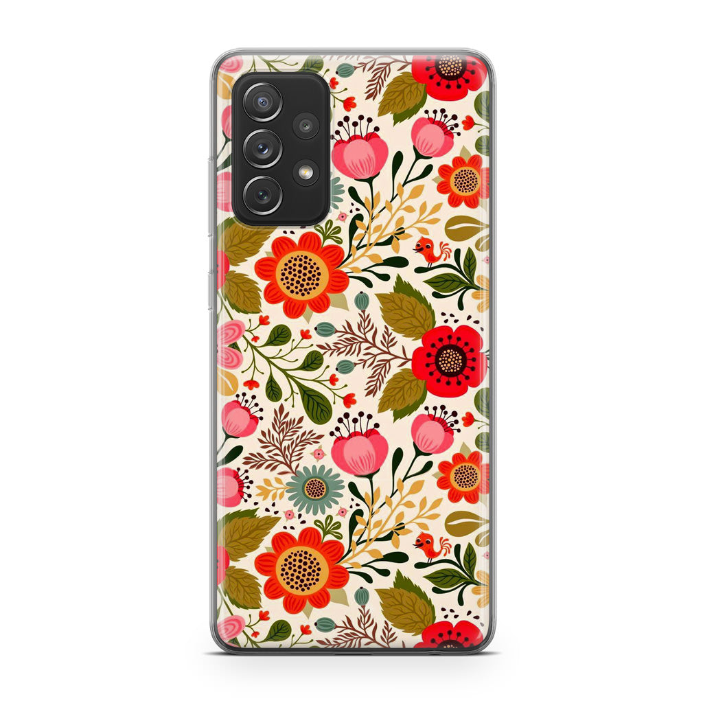 Hello Spring Pattern Galaxy A32 / A52 / A72 Case