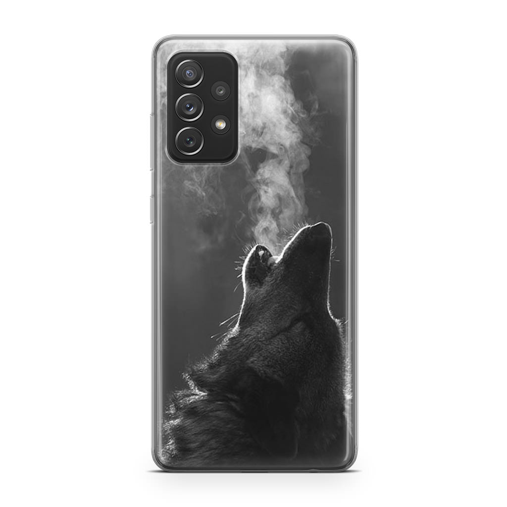 Howling Wolves Black and White Galaxy A23 5G Case