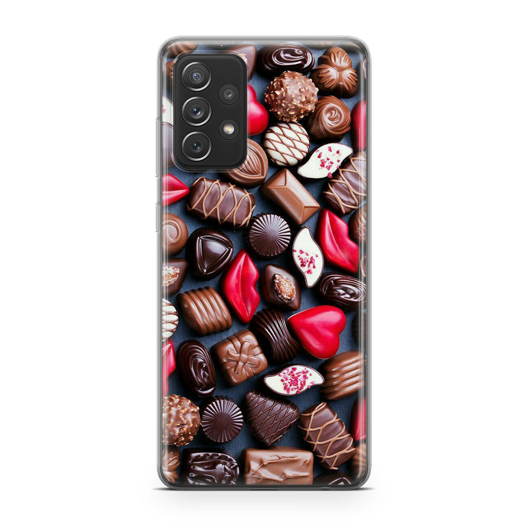 I Love Choco Pattern Galaxy A23 5G Case