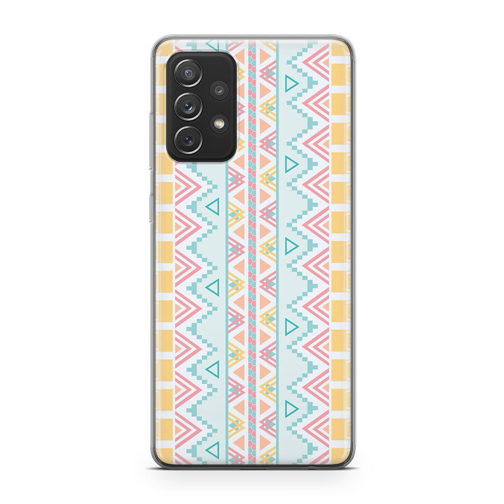 Peach Aztec Pattern Galaxy A23 5G Case