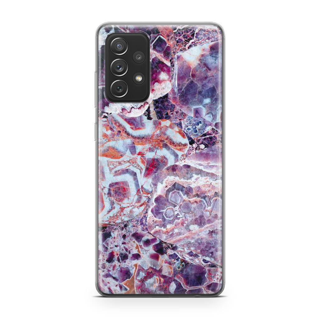 Purple Marble Galaxy A53 5G Case
