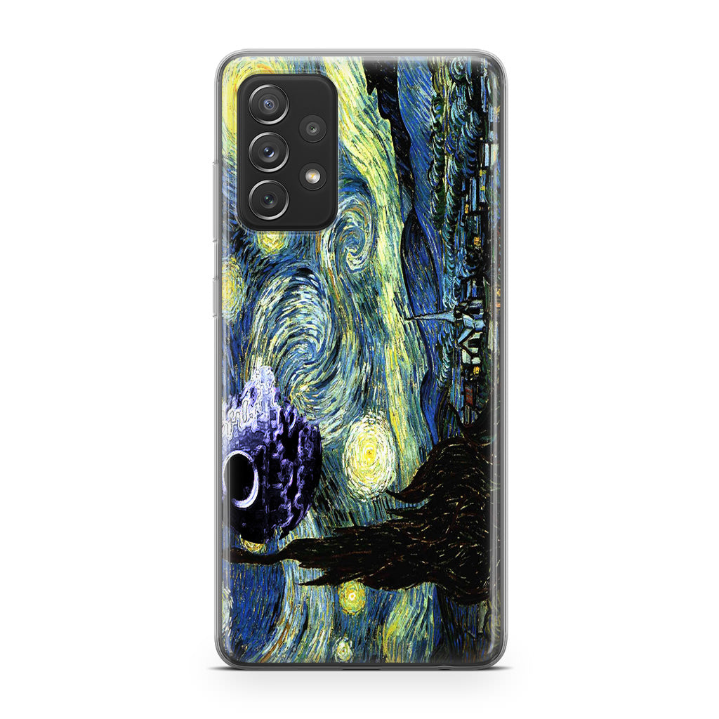 Skellington on a Starry Night Galaxy A32 / A52 / A72 Case