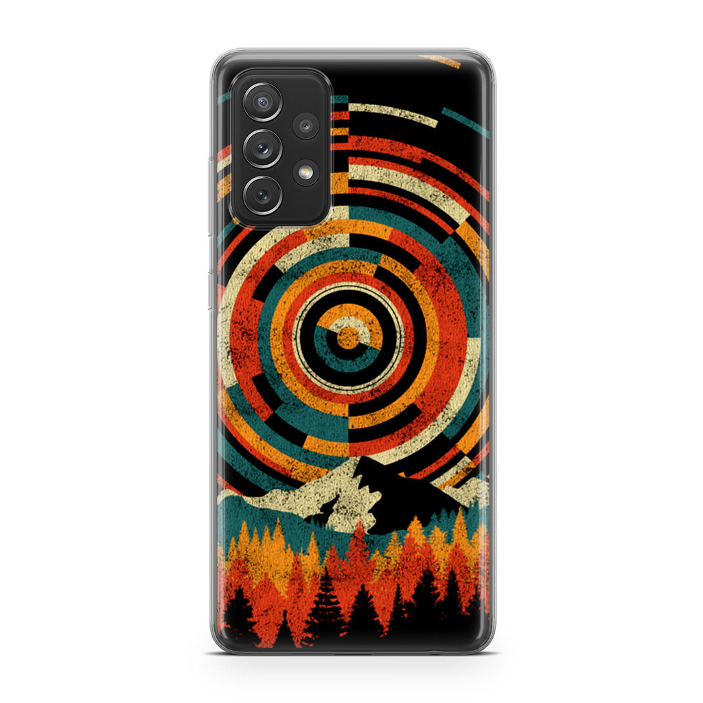 The Geometry Of Sunrise Galaxy A23 5G Case
