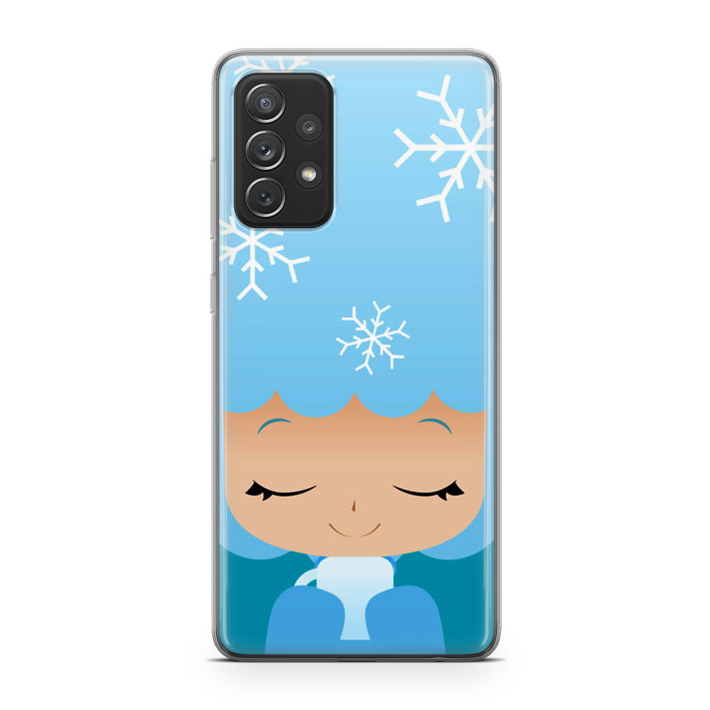 Winter Afro Girl Galaxy A23 5G Case