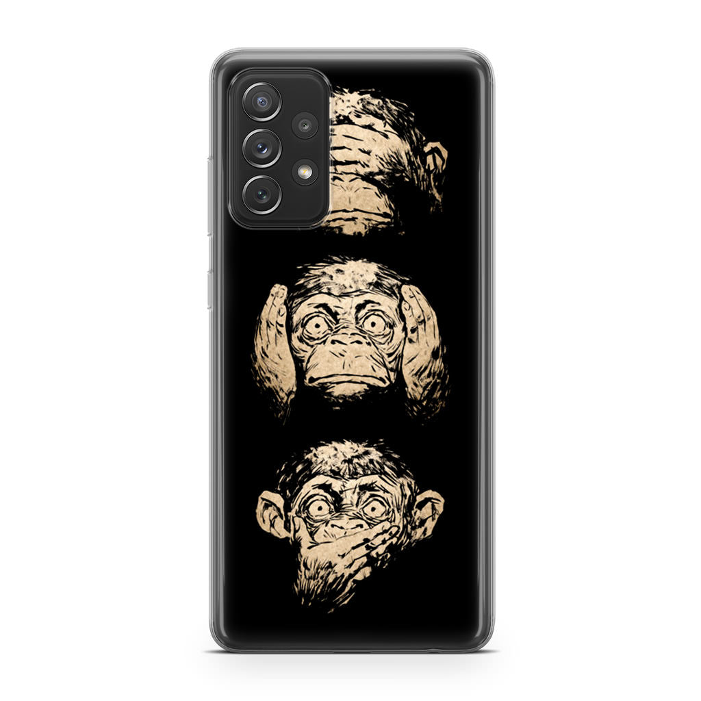 3 Wise Monkey Galaxy A32 / A52 / A72 Case