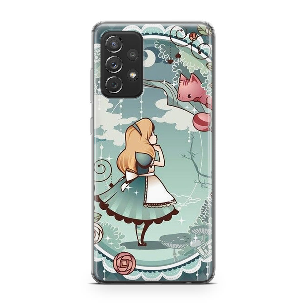 Alice And Cheshire Cat Poster Galaxy A32 / A52 / A72 Case
