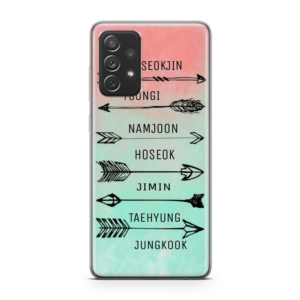 BTS Members Name Galaxy A23 5G Case